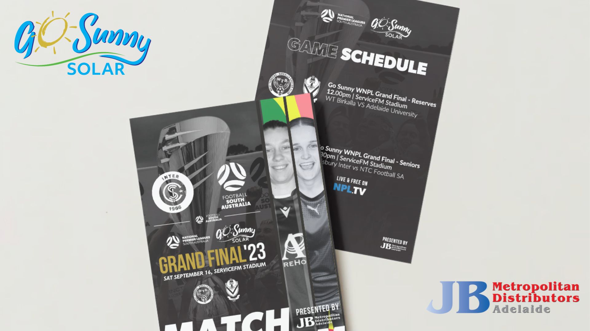 GoSunnySolar WNPLSA Grand Final '23 Match Program Football SA